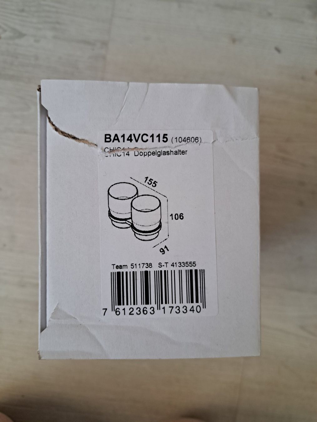 Altro per la casa: Bodenschatz Doppeklglashalter BA14VC115 – Nuovo e nell'imballaggio originale da Tegerfelden venduto da Spick67 4