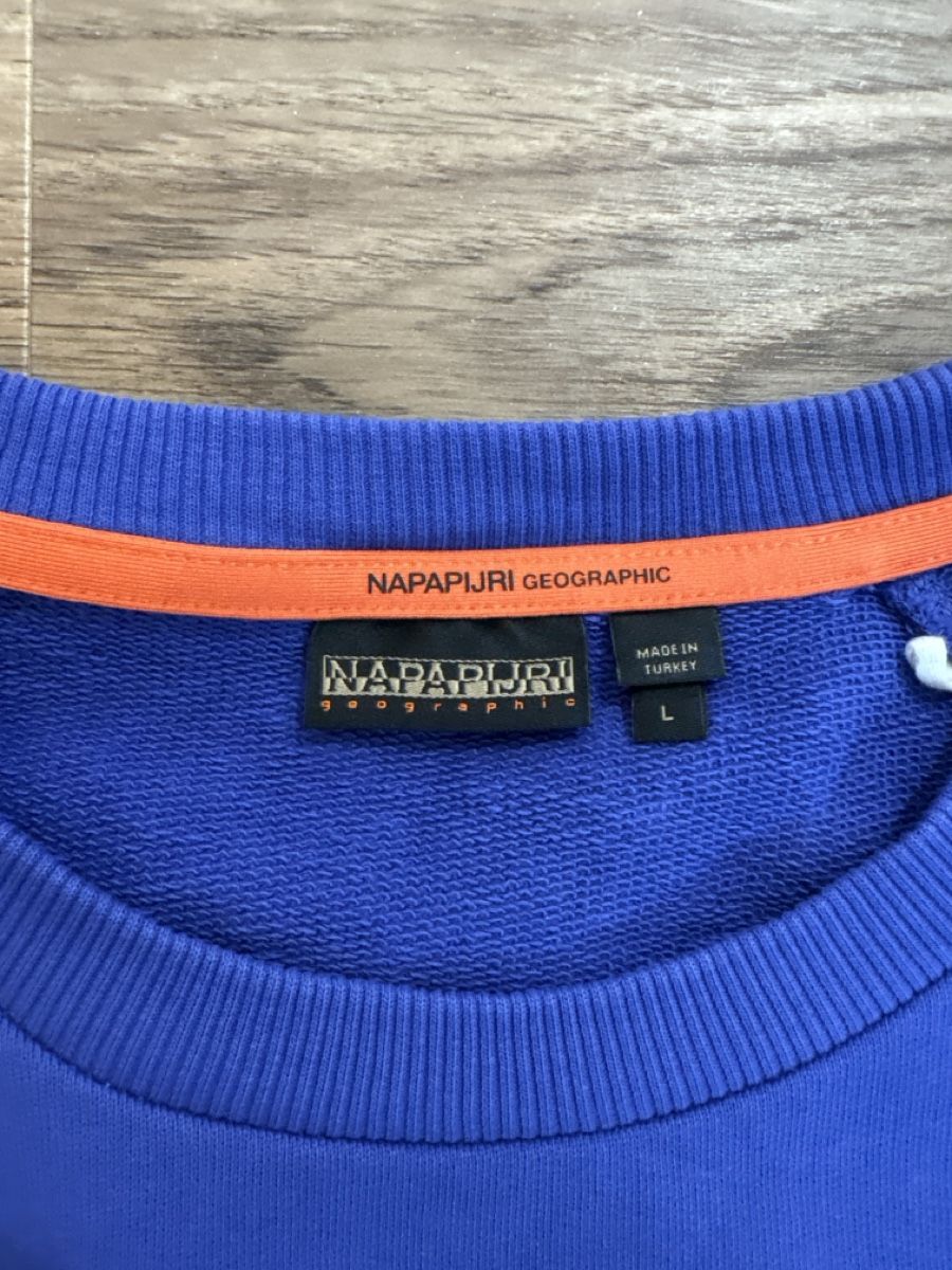 Napapijri Maglioni & Felpe: Herren Pullover Napapijri Grösse L blau/violett – Usato da Ziefen venduto da buyforfree 1