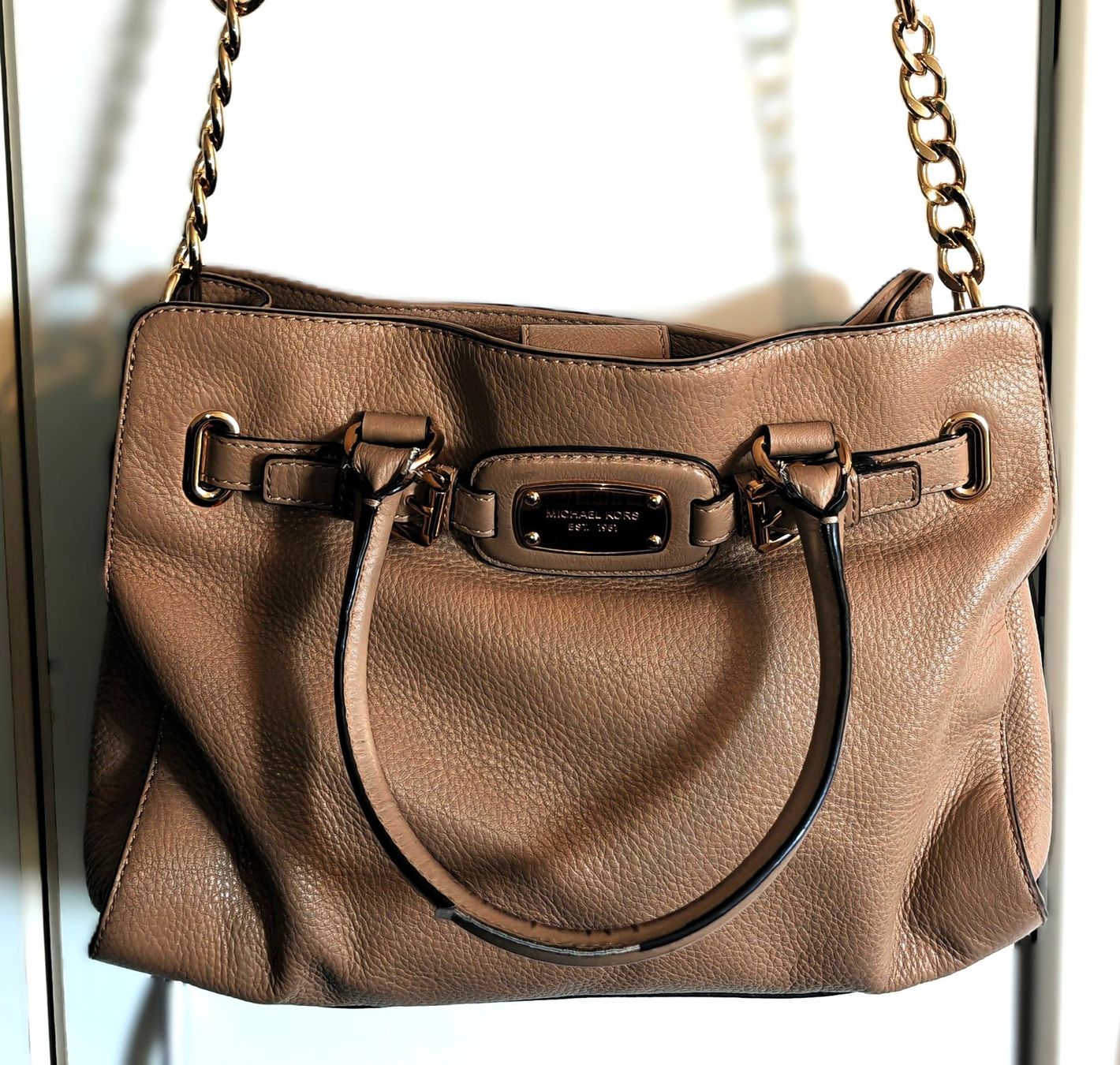 Michael Kors Borse da donna: Michael Kors Hamilton Large Satchel – Usato da Zürich venduto da Kai168