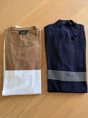 T-Shirts, 1x Massimo Dutti & 1x Ming, Grösse M