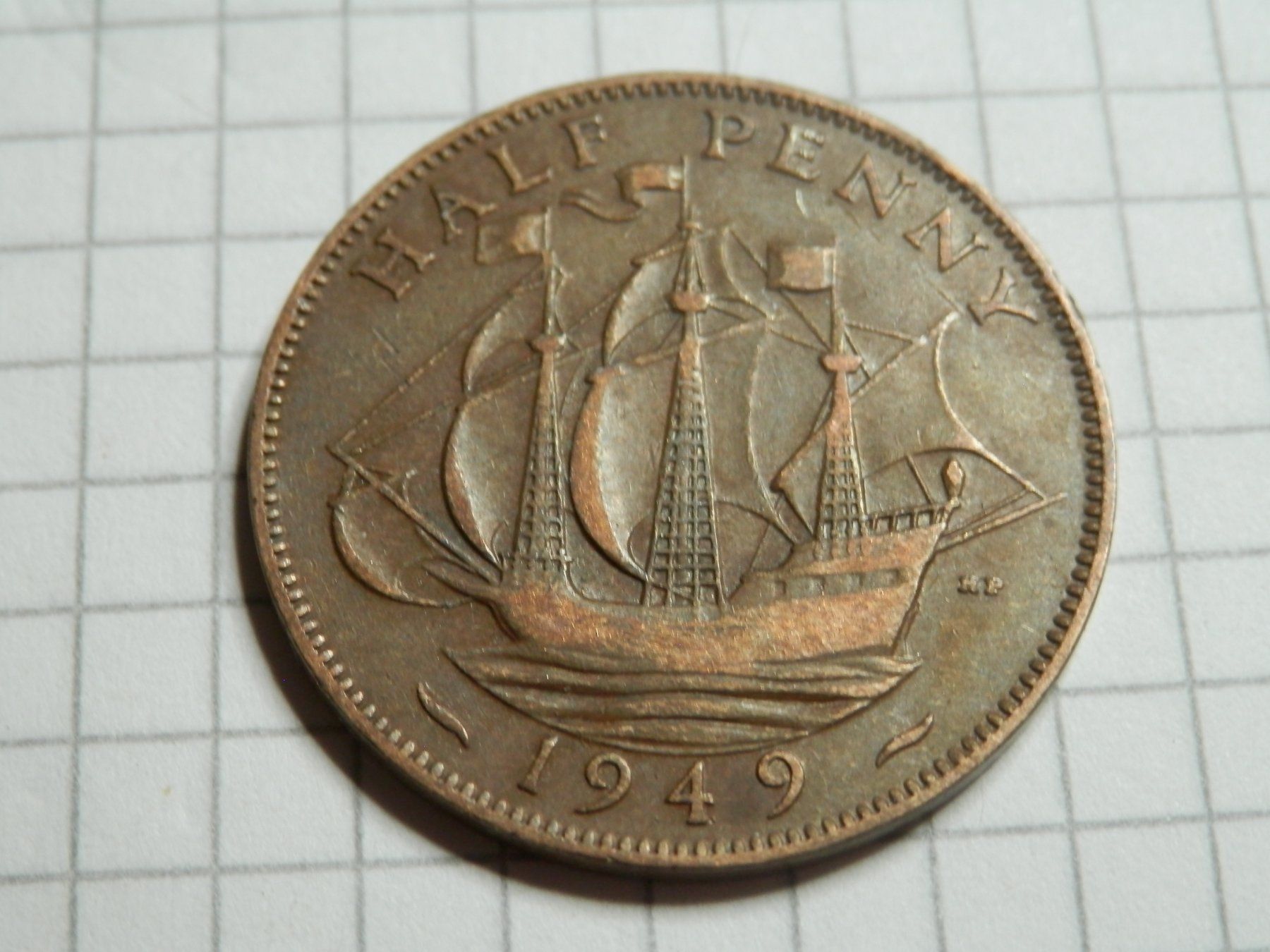Tutti le monete: Großbritannien ½ Penny, 1949 – Usato da Weiach venduto da weiach81