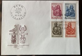 FDC Evangelisten 1961 illustriert ohne Adresse, SBK 180 Fr.