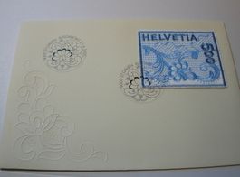 FDC Stickereimarke 2000 St. Gallen, ungelaufen,
