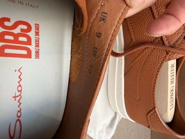 Santoni Chaussures hommes: Santoni Herren Sneakers Leder – Neuf avec emballage d'origine à Oberwil b. Zug par eli_q5dp 4
