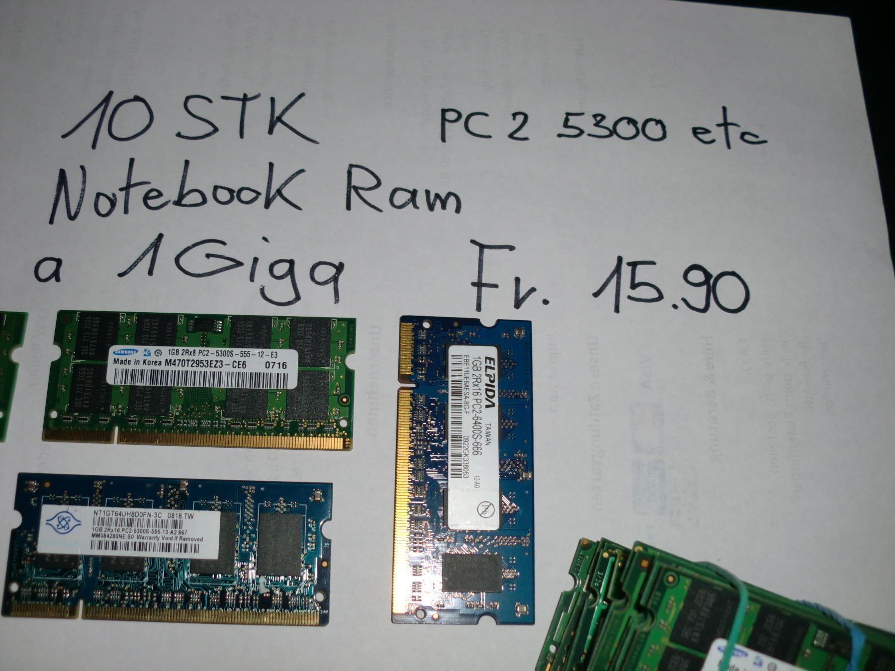 PC: 10 STK Notebook Ram a 1 Giga – Nuovo (secondo la descrizione) da wila venduto da audi48 2