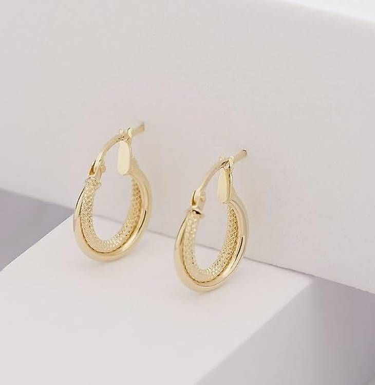 Ohrringe & -stecker: Creolen 14karat – Gebraucht aus Hemmental von 18kGold 2