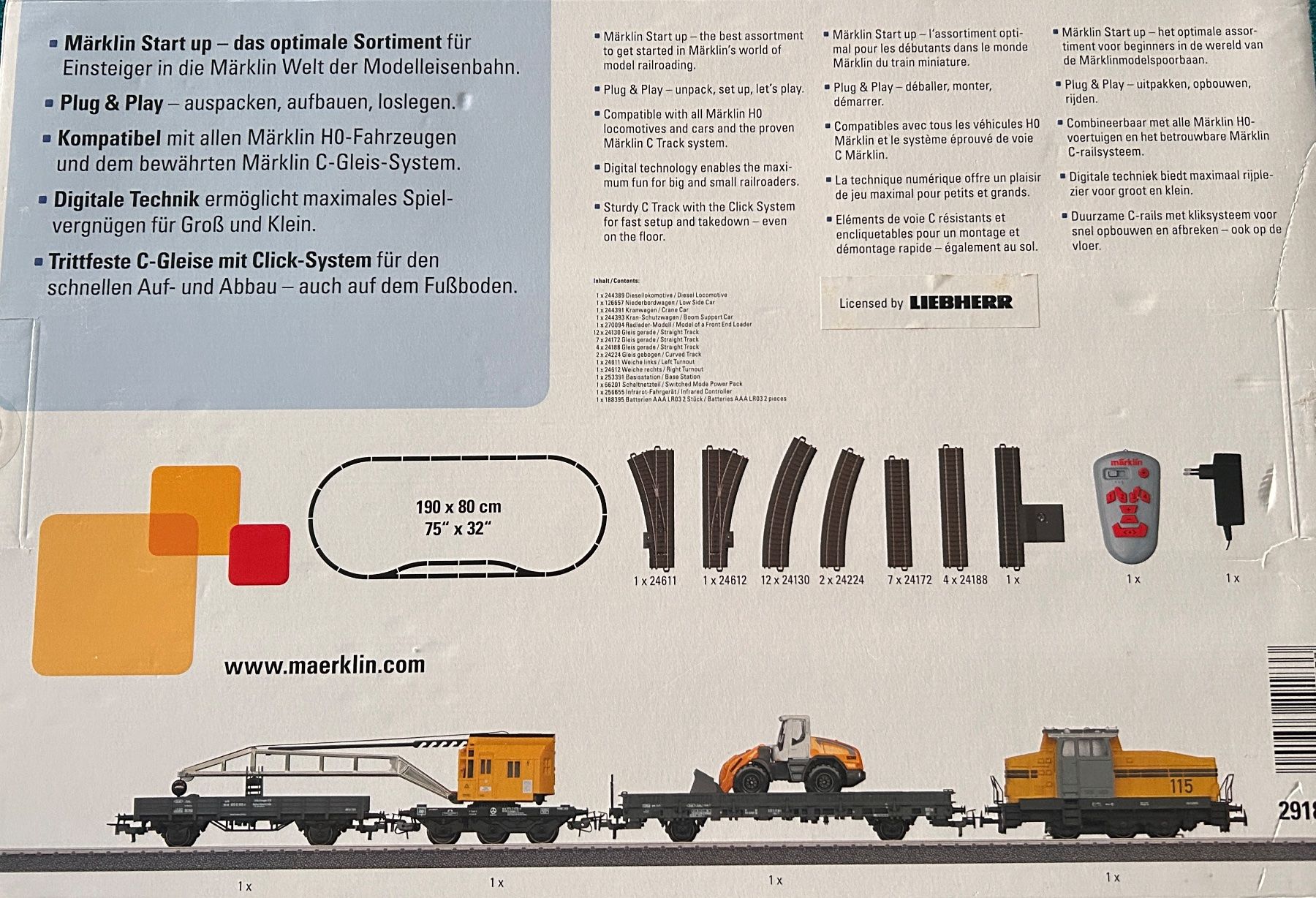Märklin Modellini di ferrovie: Märklin Startpackung Baustelle – Usato da Freienbach venduto da mar_rvc6 1