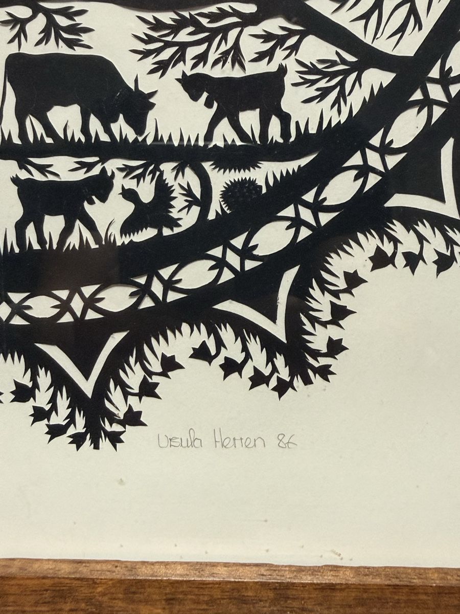 Dipinti: Ursula Herren 86’ - Original Scherenschnitt – Usato da Solothurn venduto da NUVICO 3