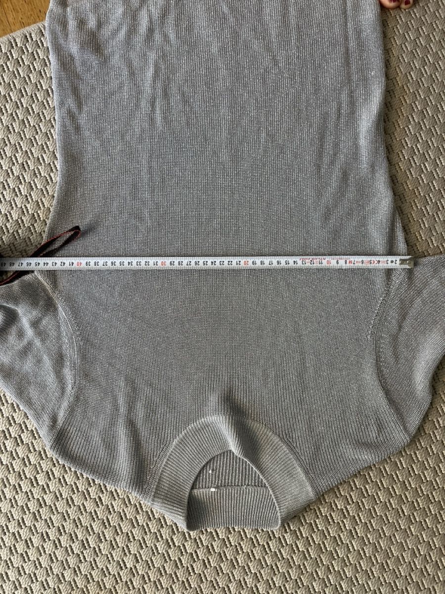 T-shirt: Elegantes Strick-Shirt, Silber, 40 – Usato da Solothurn venduto da Bobesch08 4