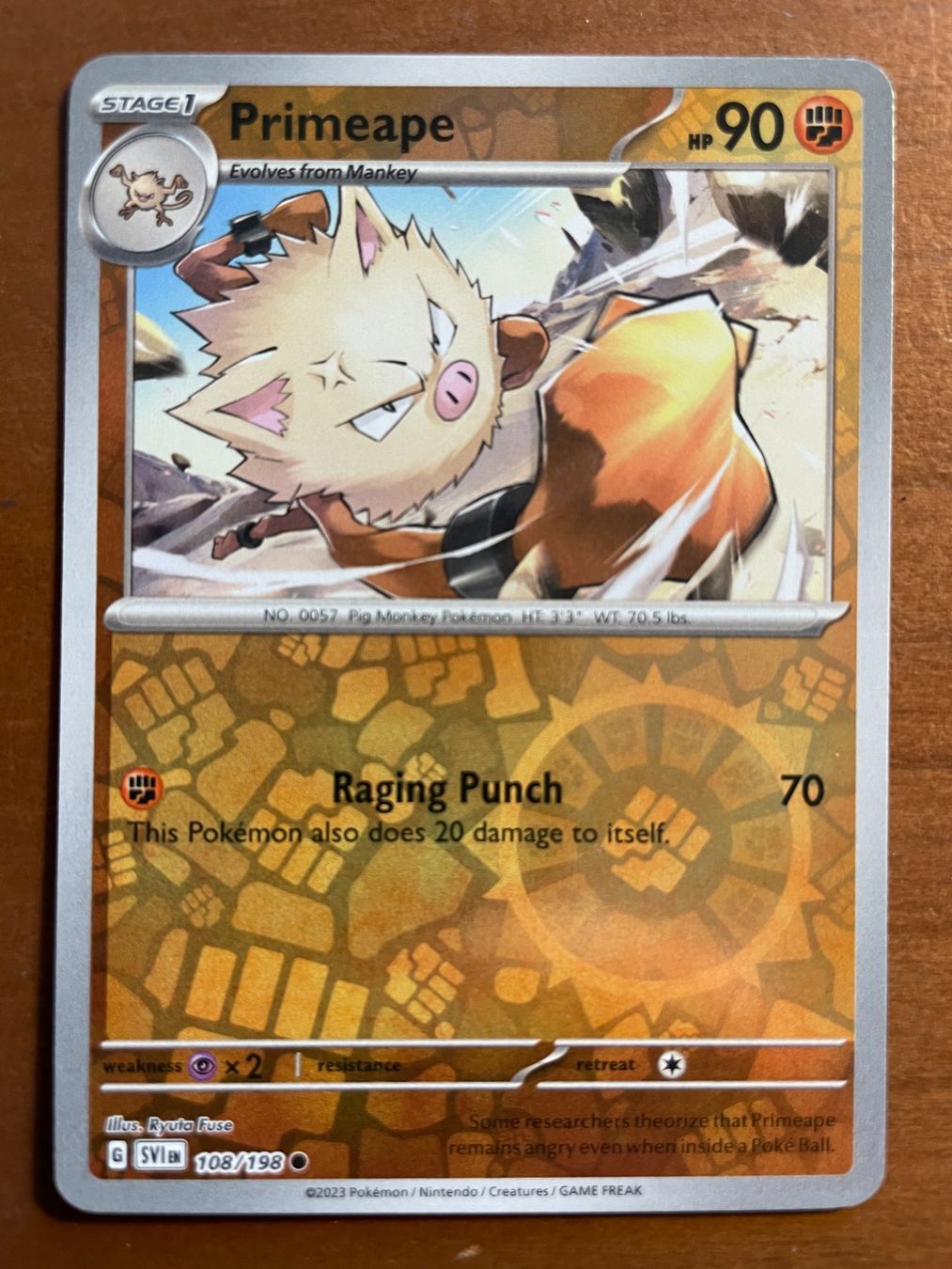 Pokémon Carte collezionabili: Pokemon Primeape Reverse (Versand gratis) – Nuovo (secondo la descrizione) da Chur venduto da Angerson