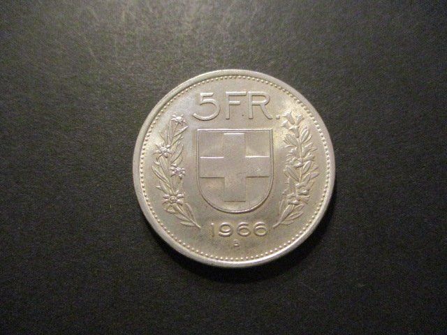 Tutti le monete: 5.- Fr 1966  Superbe pièce   Superbe qualité – Usato da Lovens venduto da Jelmi