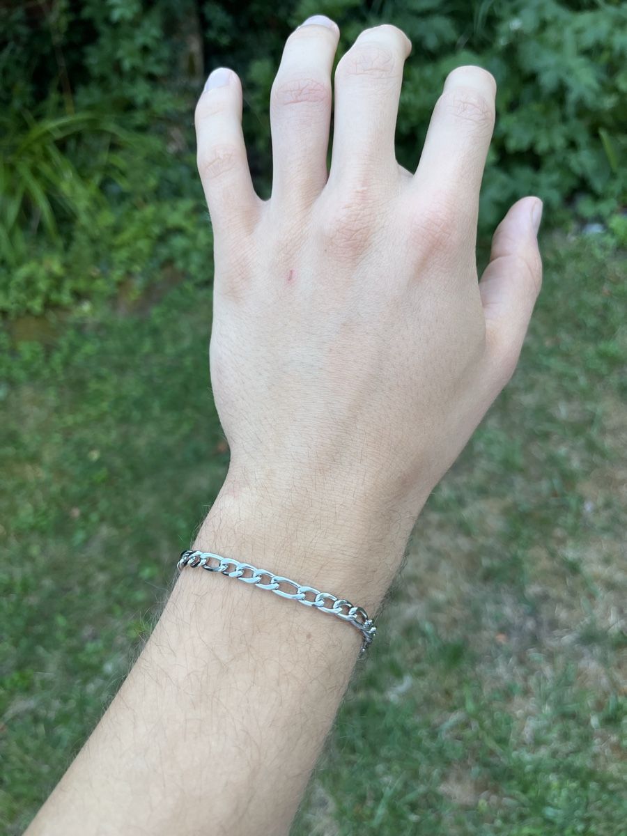 Armbänder & -reifen: Armband Figaro aus Edelstahl Silberfarben Modeschmuck – Neu (gemäss Beschreibung) aus Tägerwilen von Alexander716 2