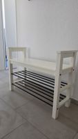 IKEA HEMNES Bank mit Schuhablage – Weiß