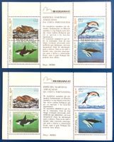 1983 Portugal Bedrohte Meeressäugetiere Block 41 ** und ET