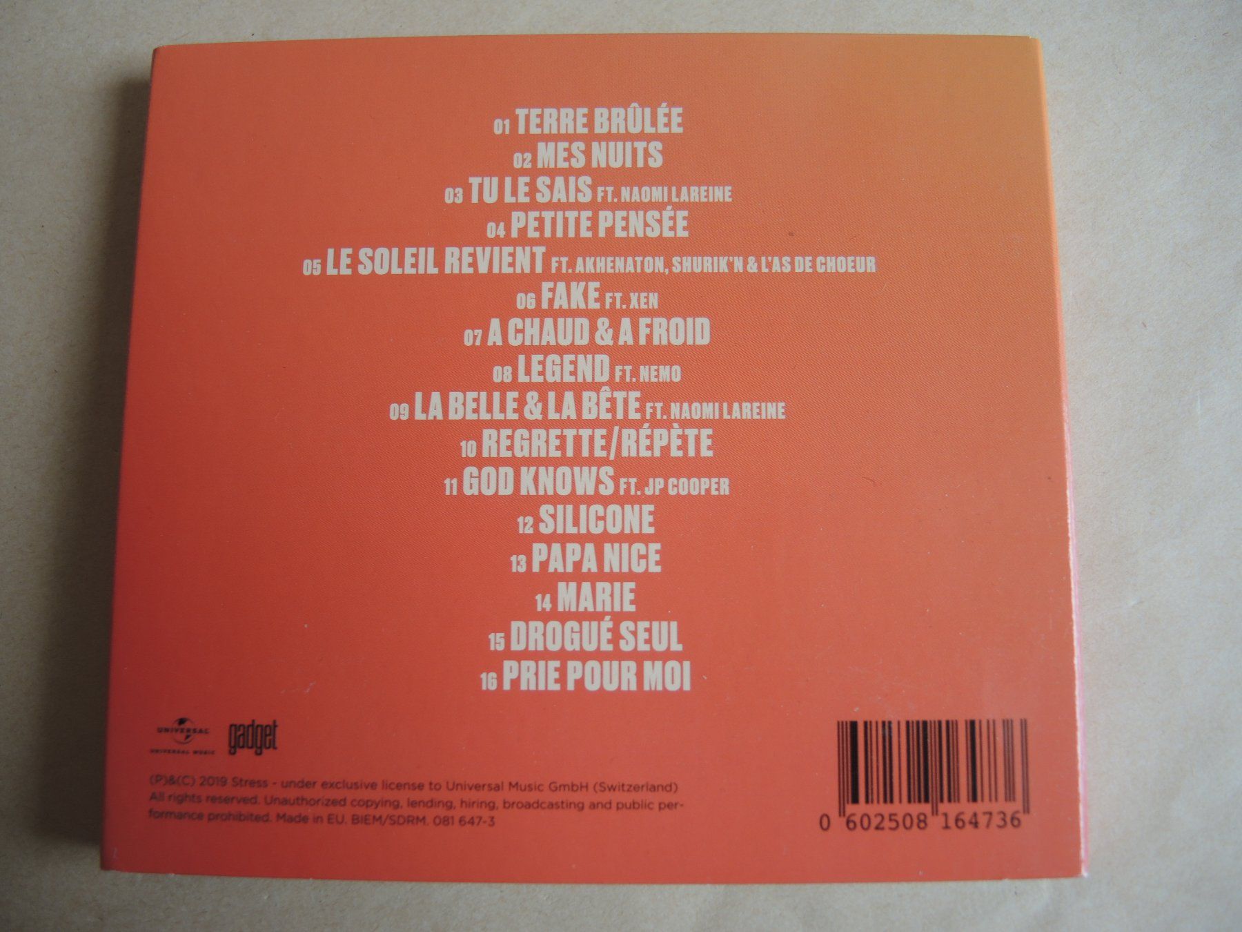 CD: Stress - Sincerement - CD Album – Usato da Rorschach venduto da maeck8 3