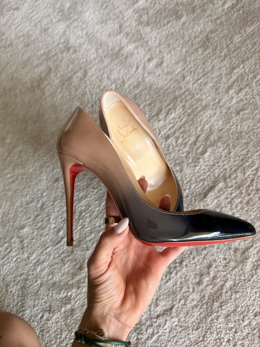 Christian Louboutin Scarpe da donna: Louboutin 37, 10cm beige/ noir – Nuovo (secondo la descrizione) da La Croix (Lutry) venduto da secondhandZara 4