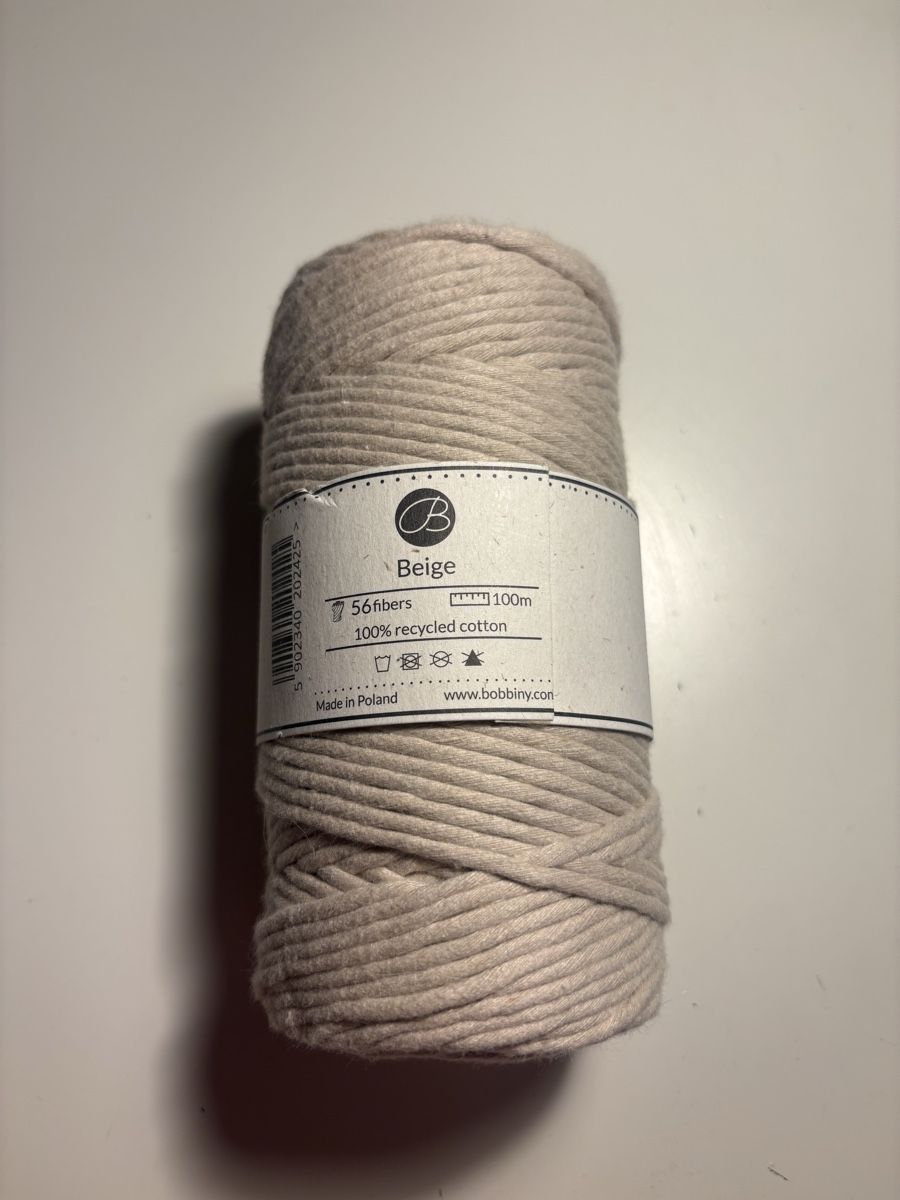 Cordelettes & Fils: Bobbiny Makramee Garn • Beige • 3mm • neu – Neuf avec emballage d'origine à Flumenthal par algr4444 1
