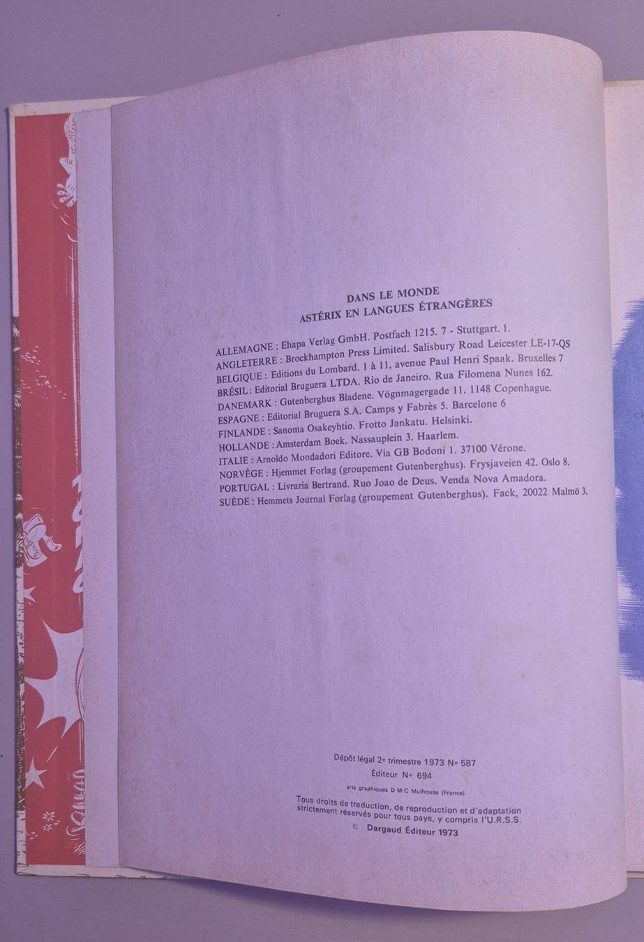 Fumetti: Astérix en Corse - édition originale Dargaud 1973 – Usato da Grand-Lancy venduto da loi_599y 2