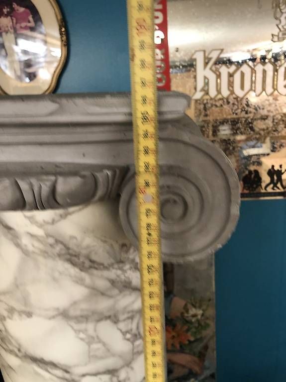 Sculture & Statue: Hohe Säule Gips grau in Marmoroptik – Usato da Malters venduto da WerkstattBurch 3