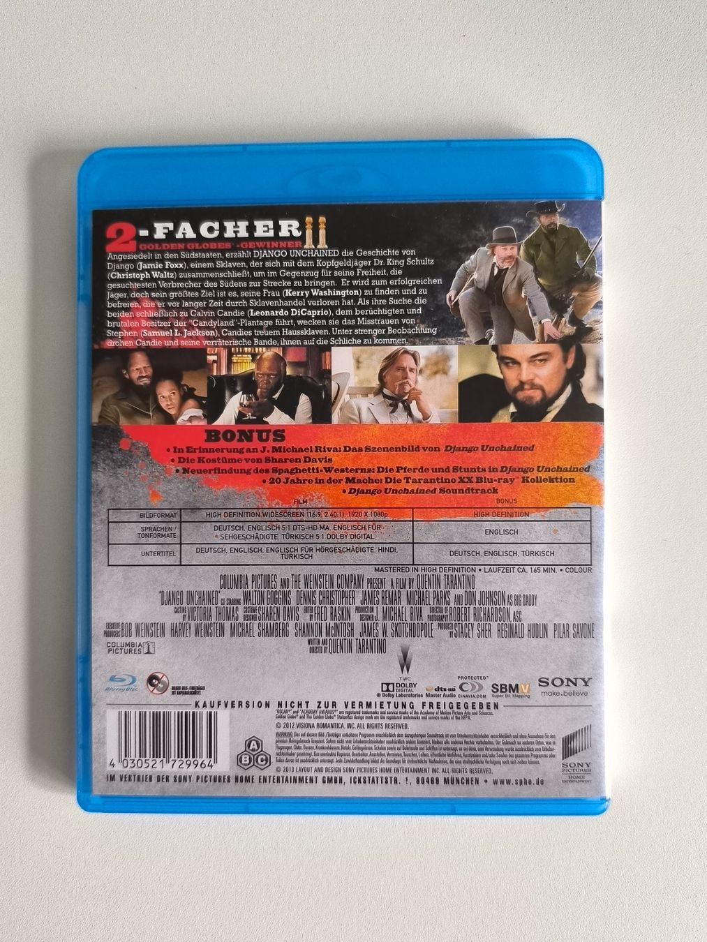 Tutti i DVDs: Blu-ray / Django Unchained - Quentin Tarantino – Usato da Muttenz venduto da hak_dsk9 1