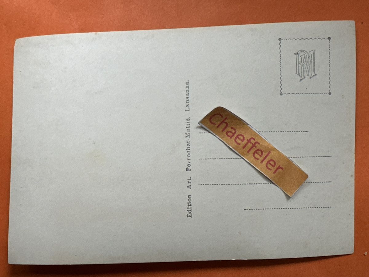 Cartoline postali: Jungfrau Bahn mit Jungfrau. – Usato da Zürich venduto da Chaeffeler 1