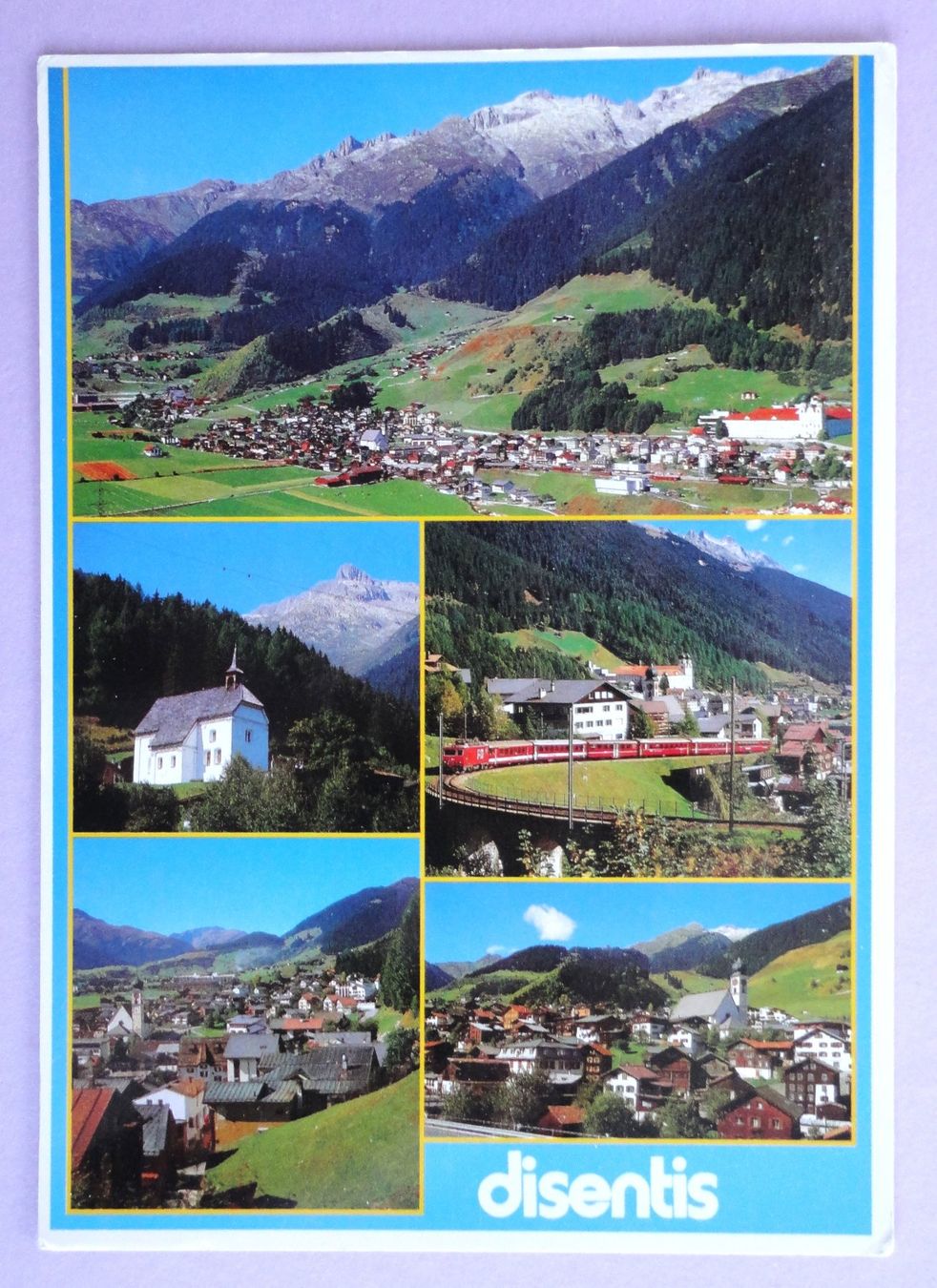 Cartoline postali: Disentis/Mustér, 1100 m ü/M – Usato da Fétigny venduto da Billy2miny