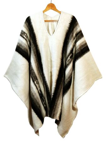 Alpaka Poncho Indio Reiter dick + warm, Neu!!