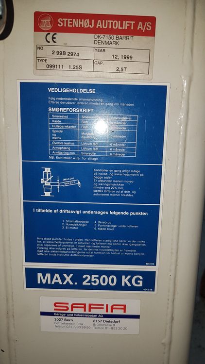 Stenhoj 2 Säulen Lift (Gebraucht) in Bad Ragaz für CHF 400 – nur ...