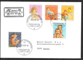 Sonderbrief A. 1473 Weihnachtsmarkt Zürich 12.12.1987