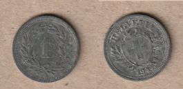 1 Rappen 1944 Zink