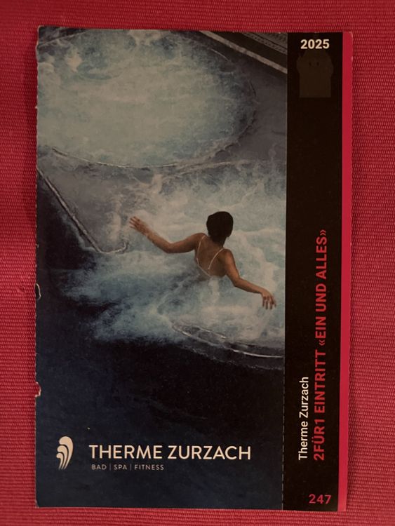 2 für 1 Therme Zurzach Eintritt gültig bis 2025! (Neu und ...