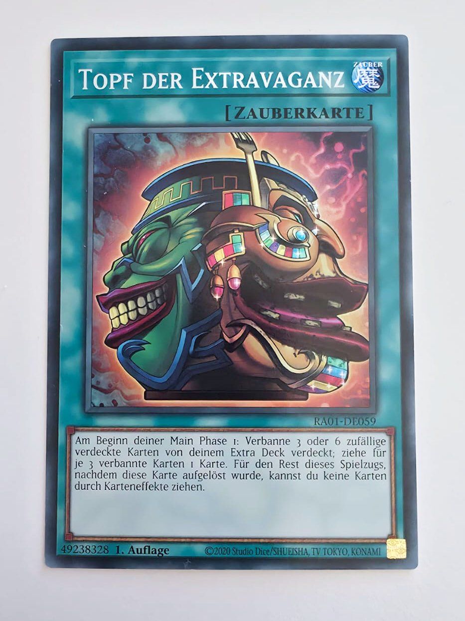 Yugioh Carte collezionabili: Topf der Extravaganz - Yu-Gi-Oh! TCG – Usato da Zürich venduto da Zetto