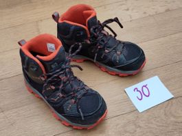 Kinder Wanderschuhe schwarz orange Grösse 30 super Zustand