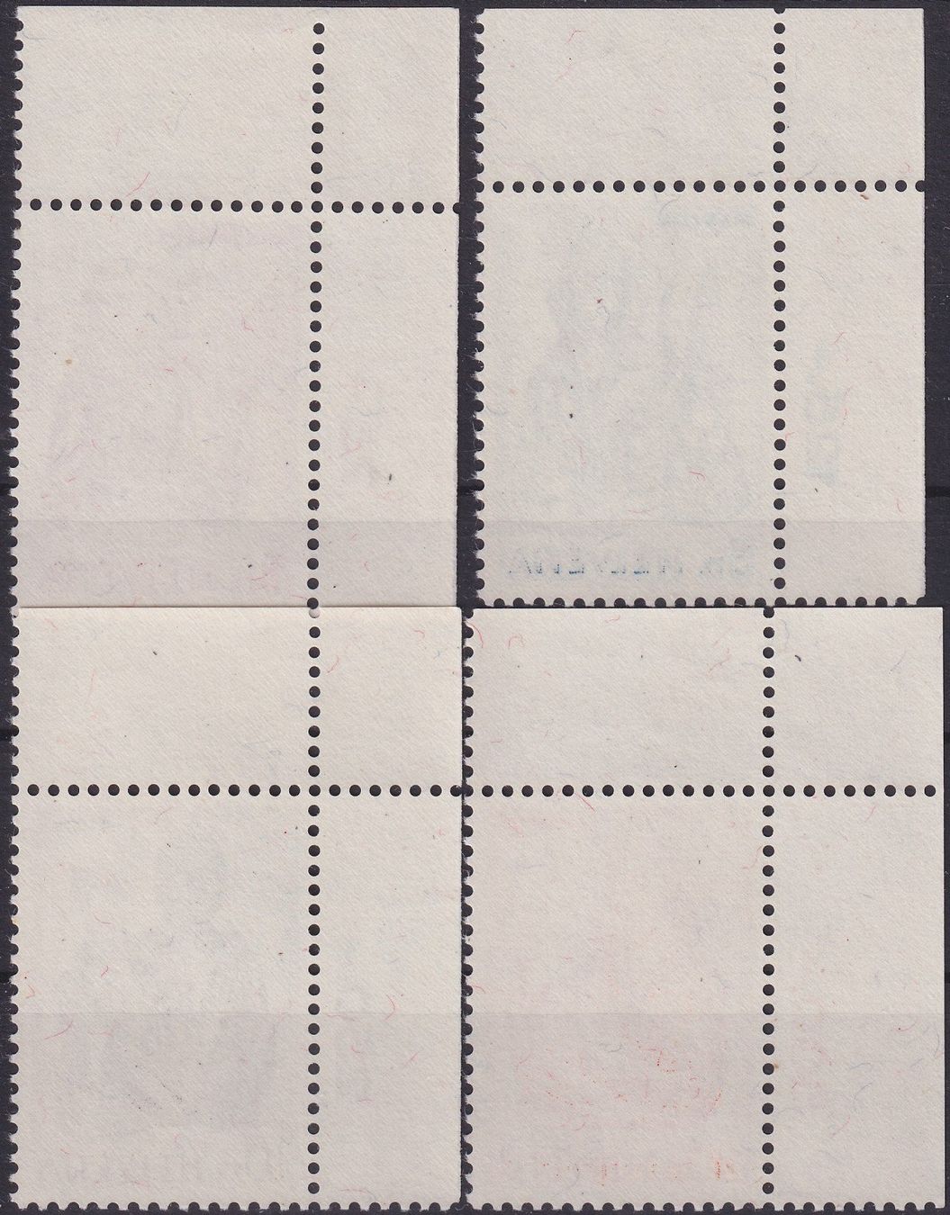 Alle Briefmarken: 1961, Evangelisten: 381-384, ** postfrische Ecktabs, 150.-+ – Gebraucht aus Sursee von Luzernerraute 1