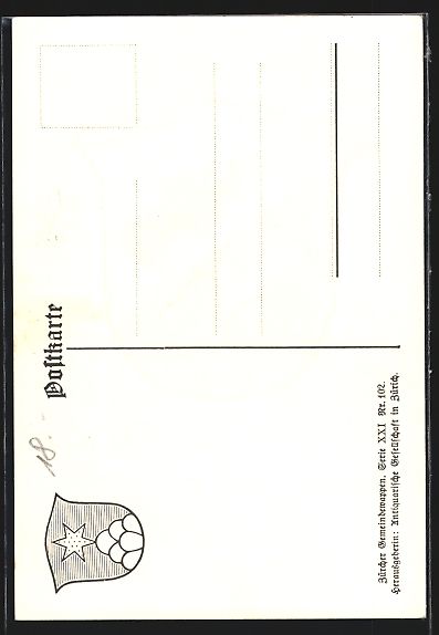 Cartoline postali: AK Sternenberg, Wappen der Gemeinde – Usato da Berlin venduto da bartko-reher 1
