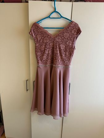Cocktailkleid rosa Gr. 44, einmal getragen