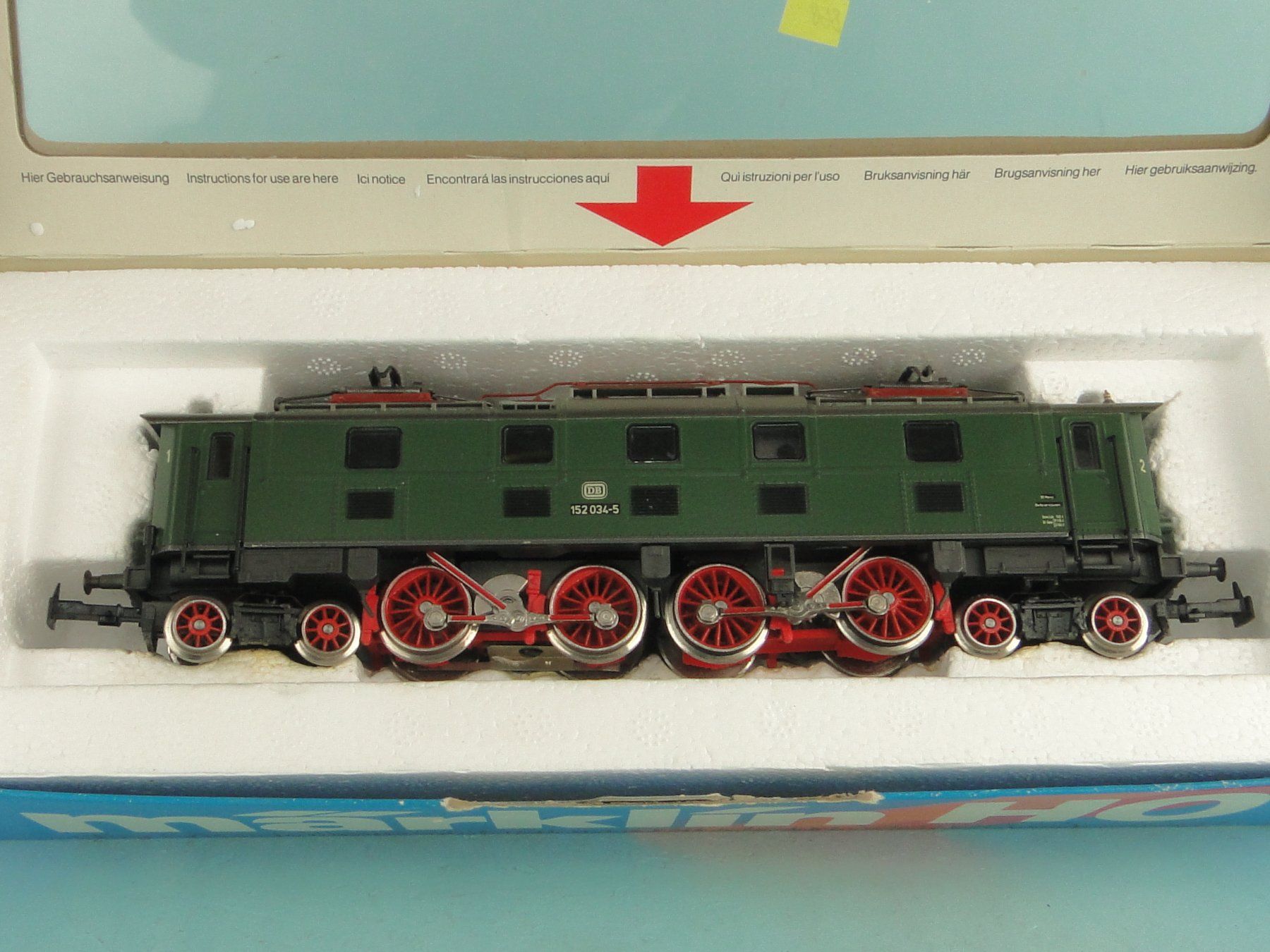 Märklin Modellini di ferrovie: Märklin 8366 BR 152 HAMO/Gleichstrom – Usato da Bülach venduto da cann11 1