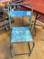 a7 vintage Gartenstuhl Metall, Shabby Chic, Garten, Balkon