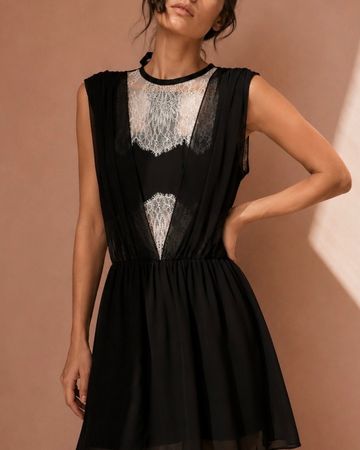 SANDRO Paris Lace Dress - Gr. S