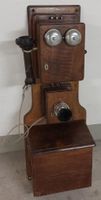 Wandtelefon Holz antik Vintage Telefon für Sammler