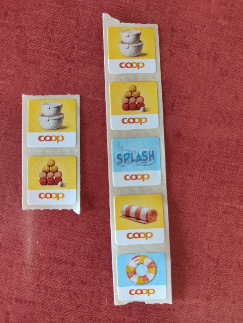 Coop Sammelmarken & -punkte: 7 Kleber Coop Splash – Neu (gemäss Beschreibung) aus Unterägeri von Meikelbein