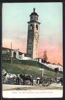 St. Moritz-Dorf, der schiefe Turm im Son