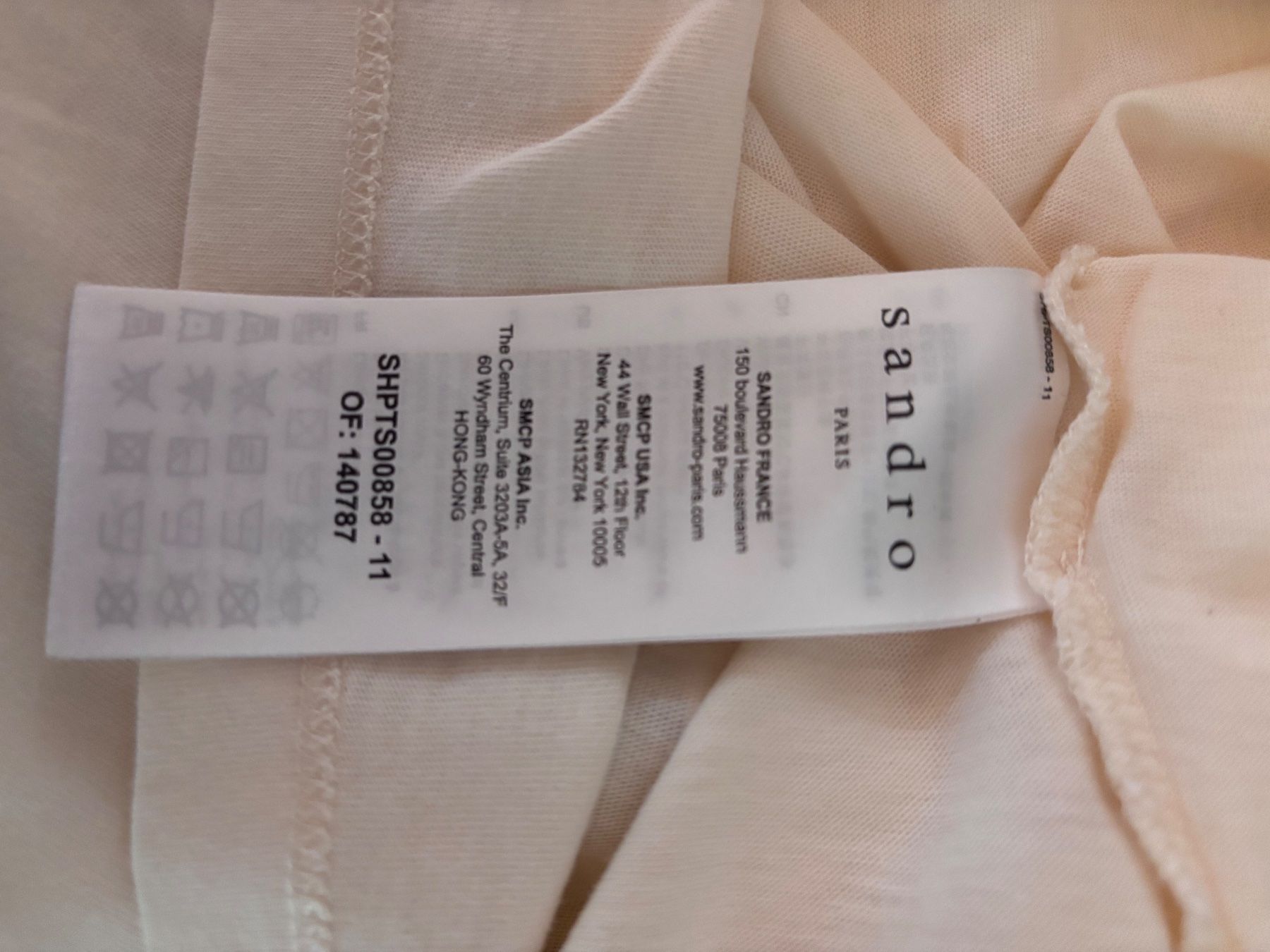 Sandro T-shirt: Sandro T-Shirt creme – Usato da Wetzikon ZH venduto da Deba26 3