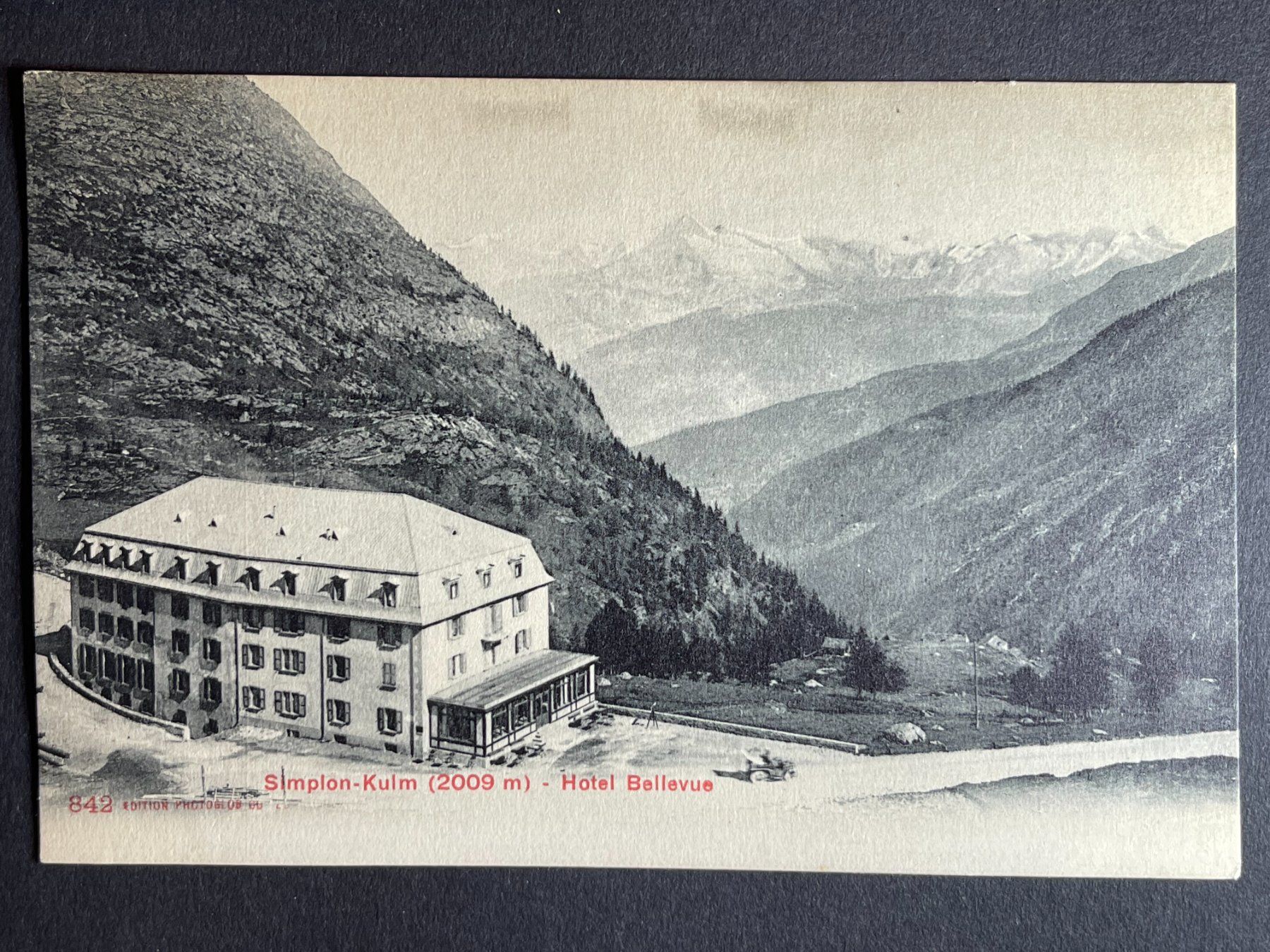 Cartoline postali: Simplon-Kulm - Hotel Bellevue – Usato da Steg VS venduto da danwer74