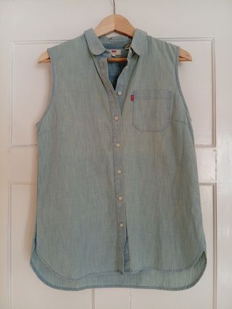 Damen Bluse Levi's ärmellos hellblau