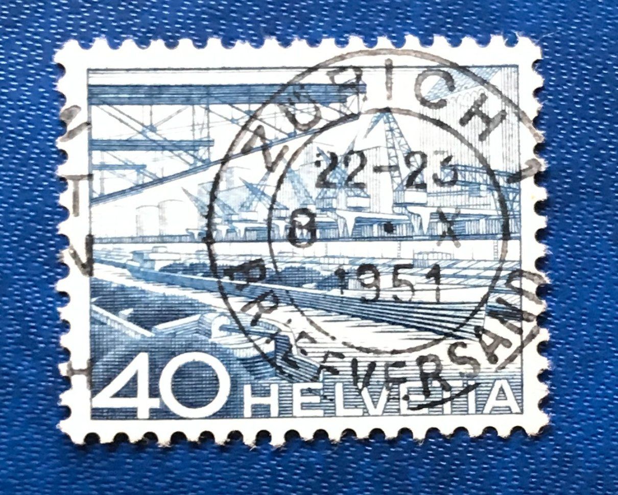 Tutti i francobolli: Nr.305 Technik und Landschaft GESTEMPELT    – Usato da Aarau venduto da Billa007