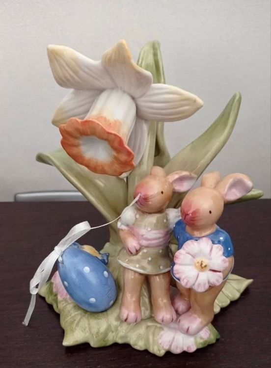 Coquetier Lapin De Pâques Villeroy & Boch, Porcelaine Multicolore, Neuf