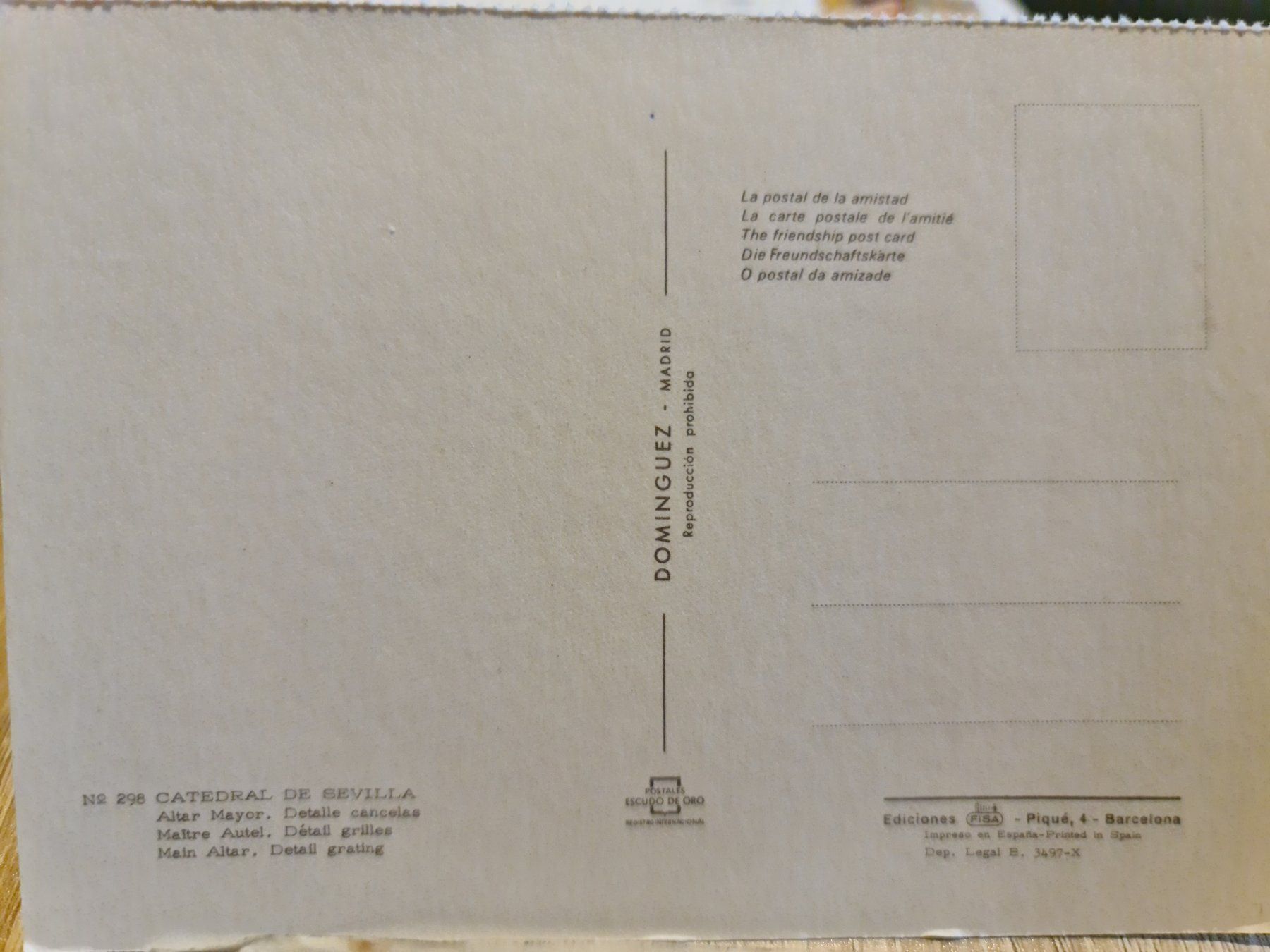 Cartoline postali: Ansichhtskarte Kathedrale Sevilla – Usato da Dintikon venduto da Vexi 1