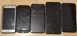 Used Smartphones Samsung iPhone Lot Broken Condition