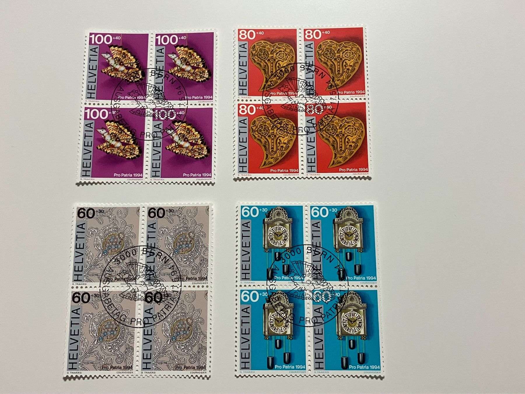 Tutti i francobolli: Pro Patria 1994 – Usato da Riehen venduto da vernizi
